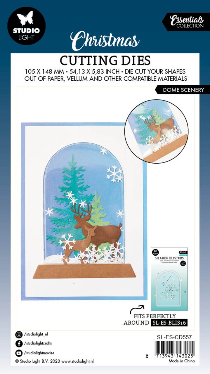 Studio Light SL Cutting Dies Dome Scenery Essentials 106x146x1mm 9 PC nr.557